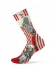 Calcetines FunStep Cycling Blanco Roto/Rojo